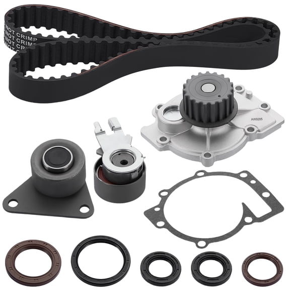 SPEEDWOW Engine Timing Belt Kit with Water Pump Fit For 1998-2016 Volvo Replace CK331LK2, TB331LK2