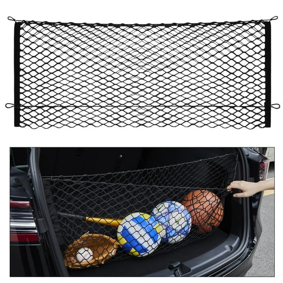 SPEEDWOW Envelope Style Trunk Cargo Net, Trunk Organizer with Metal Hooks, Fit for Toyota Highlander 2014-2022 and Toyota Highlander Hybrid 2014-2022 Car Accessories