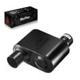 thumbnail image 1 of SPEEDWOW Exhaust Muffler, Super 10 Series 2.5 3.0 Inches Offset In Offset Out Universal Exhaust Muffler, 1 of 5