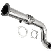 SPEEDWOW 3 Inch Exhaust Pipe for Subaru WRX STI EJ257 & WRX EJ255, T304 Stainless Steel, T3 Flange