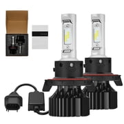 SPEEDWOW H13/9008 LED Headlight Bulbs 100W 6000K  14000LM White Dual-function 2Pcs for Chevrolet/Ford/GMC/BMV/Dodge/Honda/Nissan/Jeep