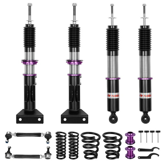SPEEDWOW Coilovers Shocks Kits for 2001 - 2007 Mercedes Benz C Class, 32 Levels Damper Adjustable Coilovers Suspension Struts Kit