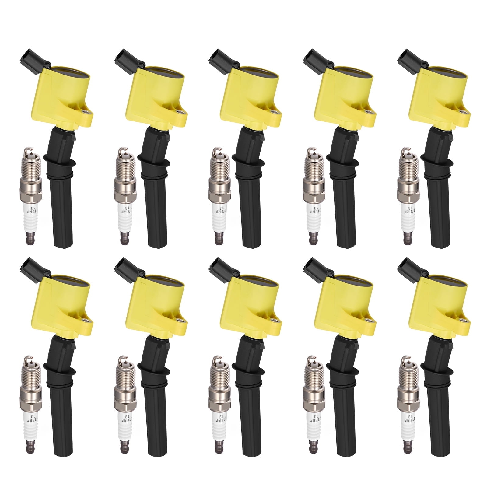 SPEEDWOW Ignition Coil Pack DG508 and Iridium Spark Plug SP479 Compatible with Ford E-150 E-250 F-150 F-250 F-350 Super Duty,Compatible with Lincoln Navigator 5.4L V8 Coil, Sets of 8