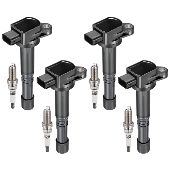 SPEEDWOW Ignition Coil Pack and Iridium Spark Plugs Compatible with Acura RSX Honda Accord Civic CR-V Element Replacement for UF583 UF311 9807B-561BW,Sets of 4
