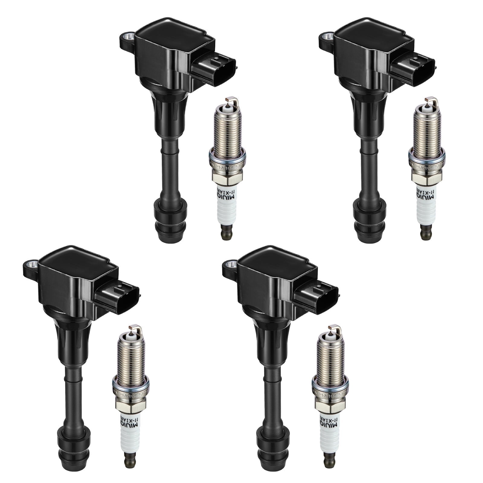 SPEEDWOW Ignition Coil Pack UF350 and Iridium Spark Plugs 4505 Compatible with Nissan 2002-2006 Altima 2002-2006 Sentra L4 2.5L Sets of 4
