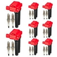 thumbnail image 1 of SPEEDWOW Ignition Coil Pack UF504 and Iridium Spark Plugs LZFR5CI-11 16 Pack Compatible with Chrysler 300 Aspen Dodge Challenger Charger Durango Jeep Grand Cherokee Ram 1500 2500 3500 5.7L V8, 1 of 5