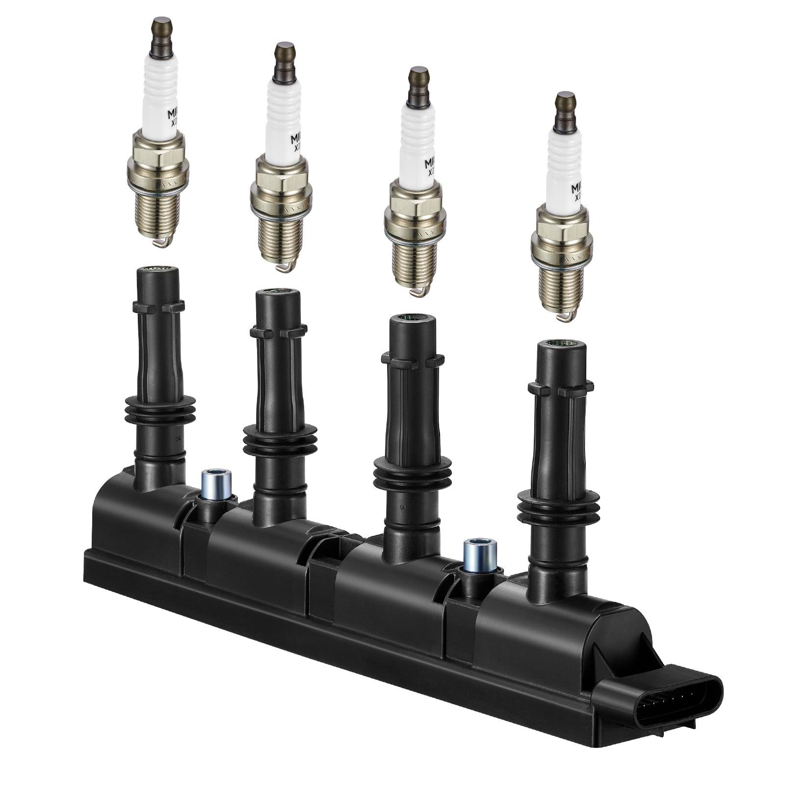 SPEEDWOW Ignition Coil Pack UF669 and 4 Iridium Spark Plugs XP3922 Compatible with Buick Encore Chevy Cruze Cruze Limited Sonic Trax Volt 1.4L 1.8L L4 D521C 7805-1231 55577898