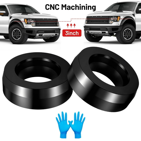 SPEEDWOW Level kit for Dodge Ram 1500 2WD 1994-2018, 3" Front Coil Spring Spacers Compatible with Ram 2500 3500 2WD 1994-2011, PU Suspension Leveling Lift Kits Raise 3in on Dodge Ram