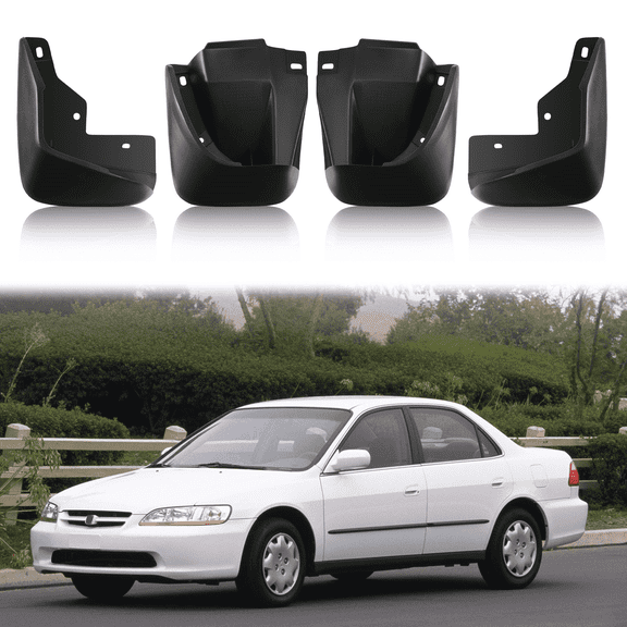 SPEEDWOW Mud Flaps Splash Guards 4PCS Front & Rear Side Mud Guards Compatible with Honda Accord 1998-2002 (Sedan Model Only) Without OEM Fender Flares
