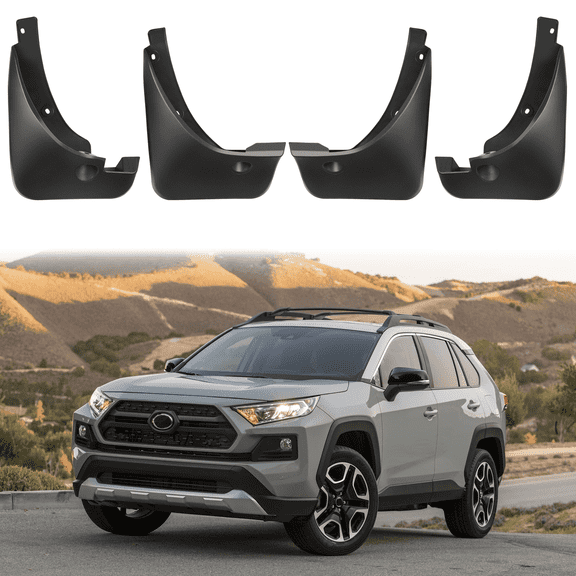 SPEEDWOW Mud Flaps Splash Guards 4PCS Front & Rear Side Mud Guards Compatible with Toyota RAV4 2006-2012 3th gen Without OEM Fender Flares