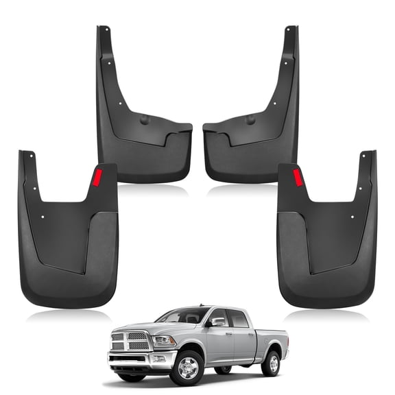 SPEEDWOW Mud Flaps Splash Guards Mudguards Mudflaps Compatible with Dodge Ram 1500 (2019-2022) Without Fender Flares, 4PCS Front & Rear Side