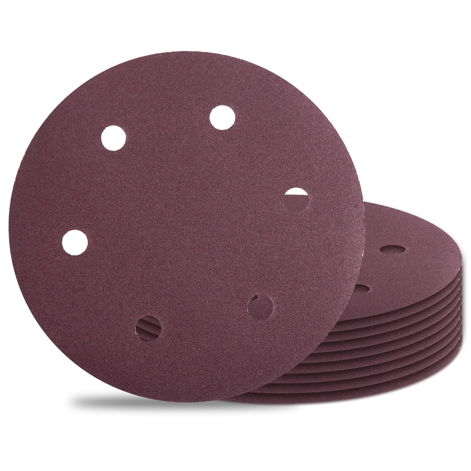 SPEEDWOX 10-Pack 180 Grit 9-Inch Sanding Discs – 6-Hole Hook & Loop, Aluminum Oxide – For Drywall Sanders, Wood, Metal, Plastic, Stone – High Durability, Anti-Clogging