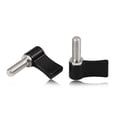 thumbnail image 1 of SPEEDWOX 2 Pcs M6 17mm Screw with Handle Thumb Screw Male Threading Rotating Knob Adjustable Thumb Lever Screw Rotating Knob Adjustable Thumb Lever Screw Rotating Knob with Single Wing(Black), 1 of 6