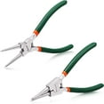 thumbnail image 1 of SPEEDWOX 2 Pcs Snap Ring Pliers Set 7-Inch Internal External Circlip Pliers Kit Heavy Duty Precision Cir-clip Retainer Ring Pliers Straight Jaw for Ring Remover Retaining, 1 of 7