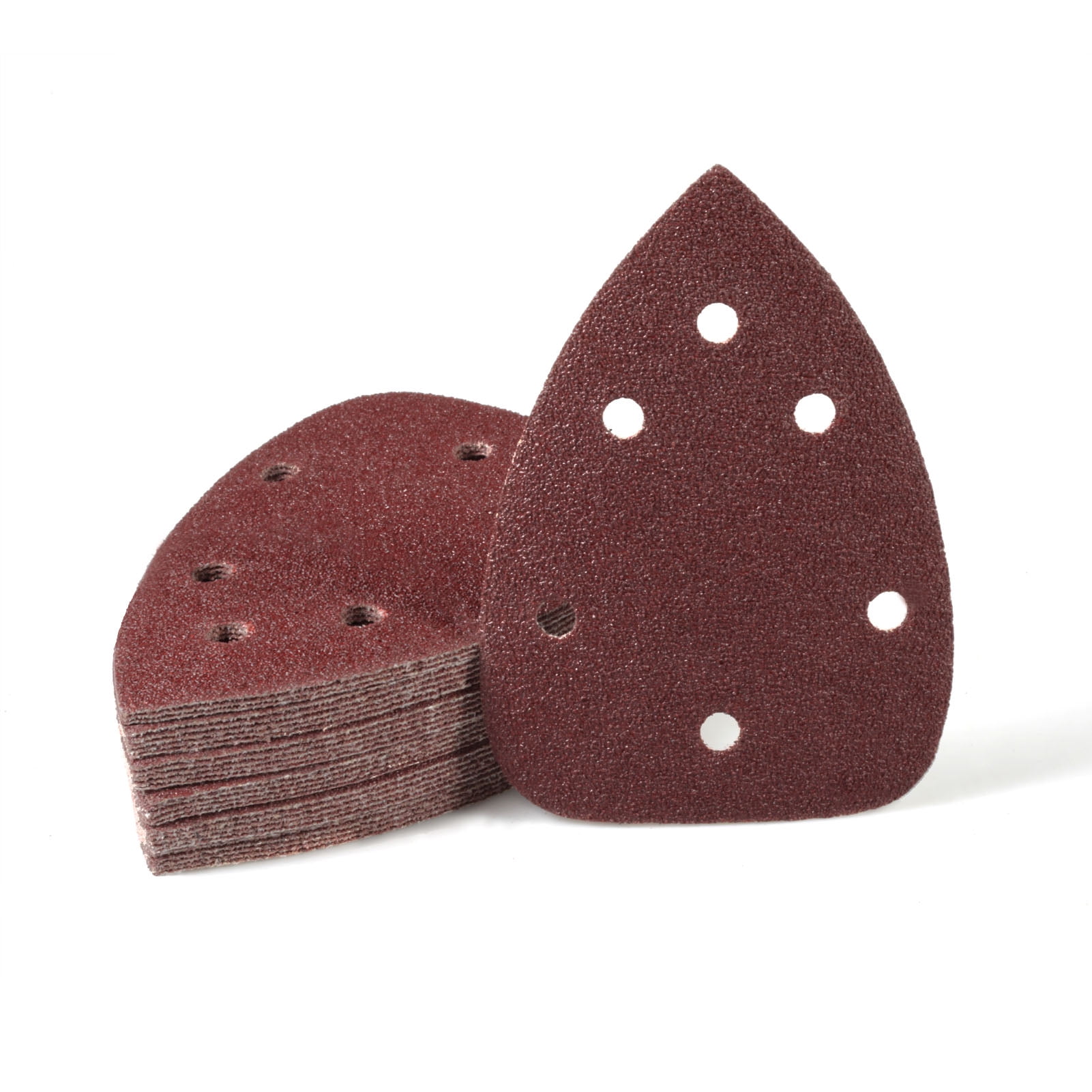 SPEEDWOX 30 Pcs Mouse Detail Sander Sandpaper 6 Hole, 40 Grit Hook and Loop Detail Sandpaper