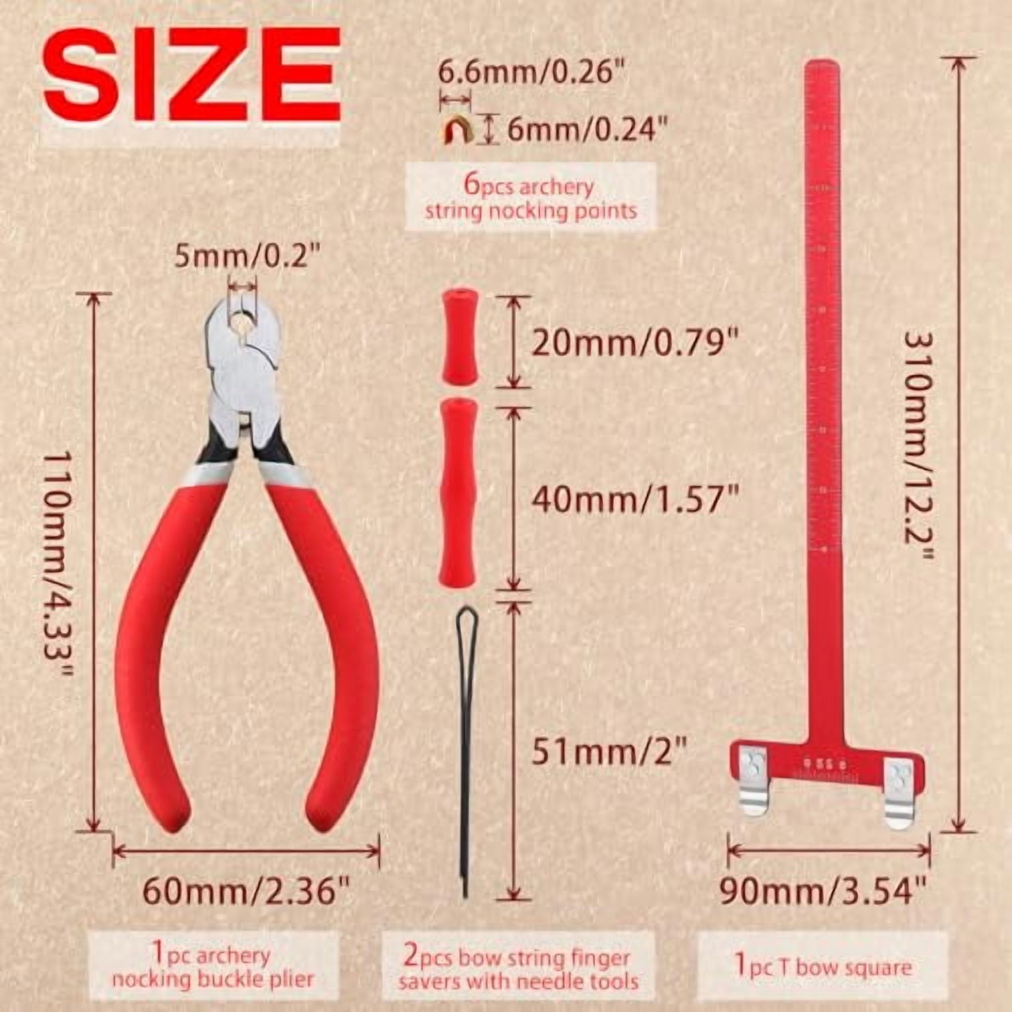 SPEEDWOX Archery Nocking Points Pliers Set for Recurve Compound Bow ...