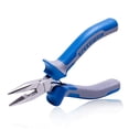 thumbnail image 1 of SPEEDWOX Long Nose Pliers Wire Cutters 5 inch Micro Side Cutting with Spring Fine Pliers Precision Small Jewelry Making Tool Serrated Jaws Professional Handle Craft Chrome Vanadium Steel, 1 of 3