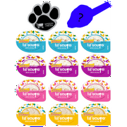 SPEEDY FRESH Bundle of Lil' Soups 4 Flavors Wet Cat Food/Treats 1.2 oz (3 of Each) Total of 12 Pieces Magnet and Mystery Cat Toy