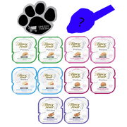 SPEEDY FRESH Bundle of  Gravy Petites Wet Cat Food Variety Pack (20 Servings/10 Pack/5 Flavors) Bundle with Magnet and Mystery cat Toy