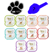 SPEEDY FRESH Wet Cat Food Pate Variety Bundle (20 Servings /10 Pack/5 Flavors) with Magnet and Mystery Mouse Toy