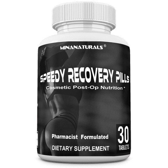 SPEEDY RECOVERY Pills Post Surgery Recovery Supplement. Scar Support Vitamins. Promotes Collagen and Fast Wound Healing. Specially Formulated for Post op Cosmetic Surgeries. 30 Tablets