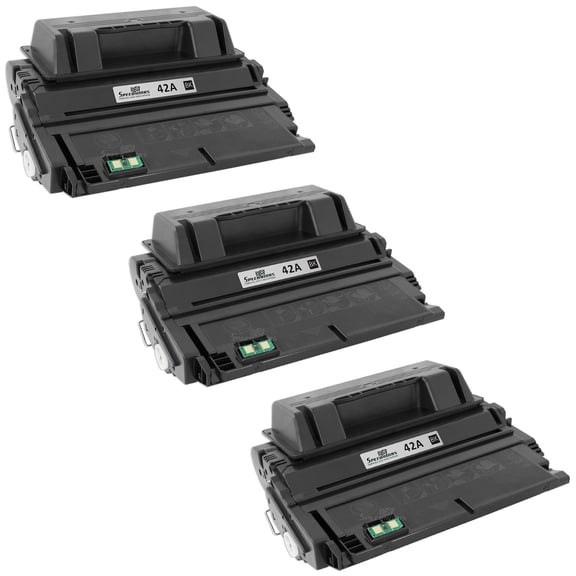 SPEEDYINKS Compatible Toner Cartridge Replacement for HP 42A Q5942A (Black, 3-Pack) for HP LaserJet / Multifunction printers 4250tn, 4350n, 4250dtn, 4350, 4350tn, 4250dtnsl, 4350dtn, 4250n, 4350dtnsl