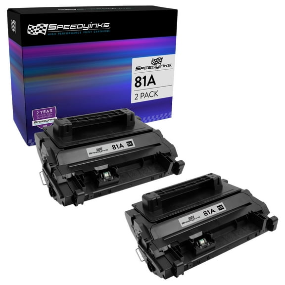 SPEEDYINKS Compatible Toner Cartridge Replacement for HP 81A CF281A Laserjet Enterprise Flow MFP M630z M604dn M604n M605dh M605dn M605n M605x M606dn M606x M630dn M630f M630h M630 (Black, 2-Pack)