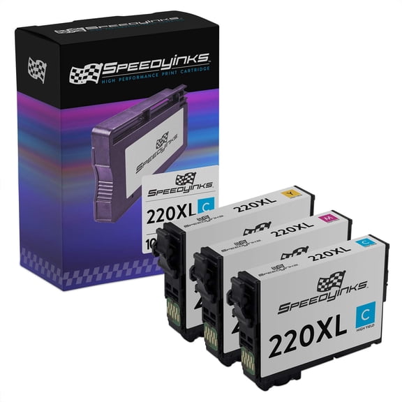 SPEEDYINKS Reman Ink Cartridge Replacements for Epson 200XL 200 XL High Yield (1 Cyan, 1 Magenta, 1 Yellow, 3-Pack)