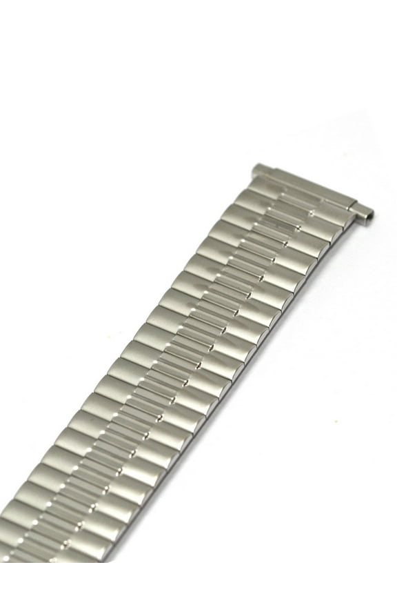 16-21MM EXTRA LONG SILVER TWIST O FLEX EXPANSION WATCH BAND STRAP