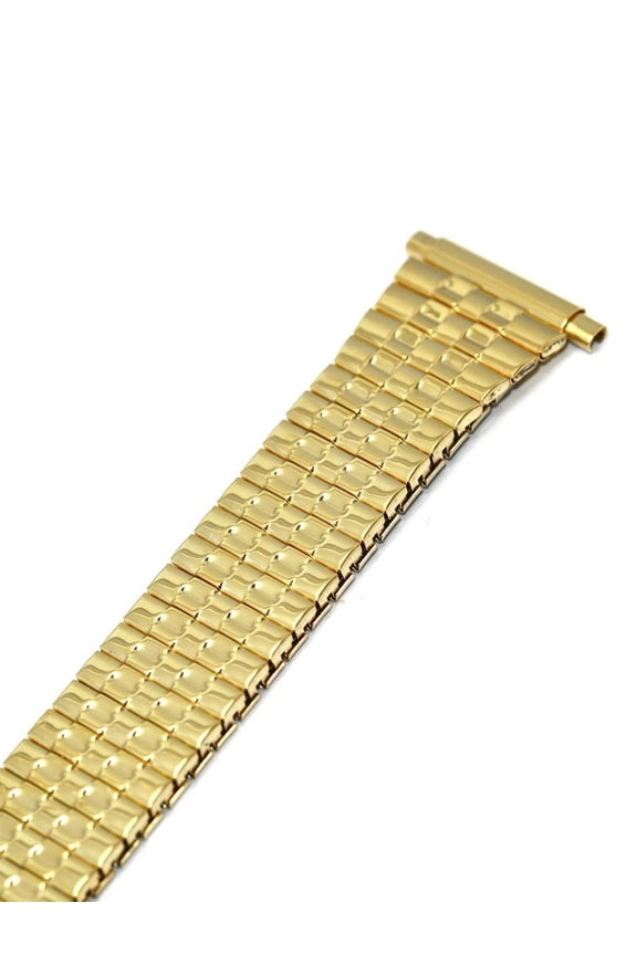 18-22MM GOLD TAPERED TWIST O FLEX EXPANSION WATCH BAND STRAP