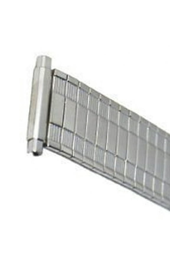 18-22MM SILVER TWIST O FLEX EXPANSION STRETCH STRAP WATCH BAND 5.6 INCHES LONG