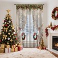 thumbnail image 1 of SPEKSEE 1Pc Christmas Sheer Curtains for Living Room, Colorful Christmas Bells Pine Branches Voile Curtain Drapes for Bedroom Light Filtering & Privacy Winter Holiday Window Treatment, 1 of 25