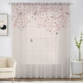 thumbnail image 1 of SPEKSEE 1Pc Floral Sheer Curtains for Living Room, Elegant Flower Spring Printed Window Curtain Chiffon Drapes for Bedroom, 1 of 11