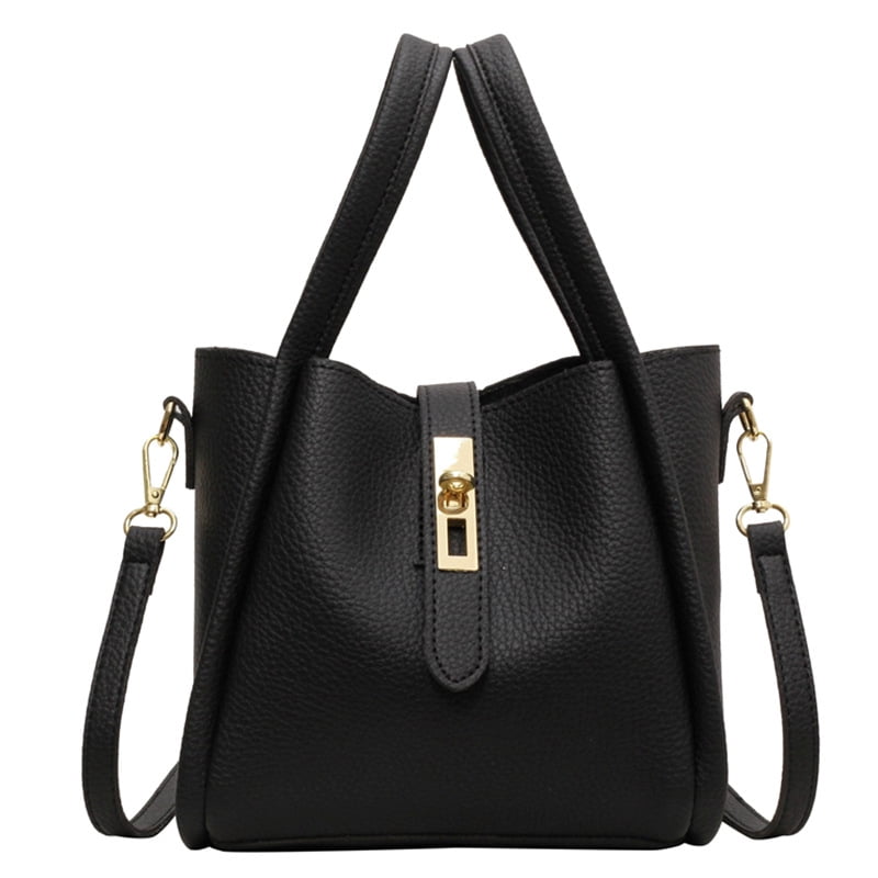 SPEKSEE Bucket Bags for Women - Leather Crossbody Bucket Purse Small Handbag Trendy Vintage Shoulder Bag with Small Purse