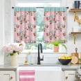 thumbnail image 1 of SPEKSEE Cartoon Kitchen Curtains - Modern Colorful Short Small Cafe Tier Curtains Decor Rod Pocket Window Drapes 2 Panels, 1 of 30