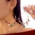 thumbnail image 1 of SPEKSEE Christmas Earrings For Women Christmas Dangle Earrings Holiday Earrings Christmas Tree Wreath Christmas Bow Jingle Ball Earrings Christmas Jewelry Decorations, 1 of 6