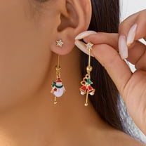 SPEKSEE Christmas Earrings for Women - Santa Claus, Tree, Crystal Sock, Hat Tassel Dangle Earrings - Merry Christmas Jewelry