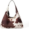 thumbnail image 1 of SPEKSEE Cow-Print Shoulder Bag for Women, Coquette Large Capacity Underarm Top handle Purse, Slouchy Hobo Tote Bag for Fall, 1 of 7