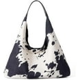 thumbnail image 1 of SPEKSEE Cow-Print Shoulder Bag for Women, Coquette Large Capacity Underarm Top handle Purse, Slouchy Hobo Tote Bag for Fall, 1 of 14