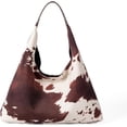 thumbnail image 1 of SPEKSEE Cow-Print Shoulder Bag for Women, Coquette Large Capacity Underarm Top handle Purse, Slouchy Hobo Tote Bag for Fall, 1 of 8