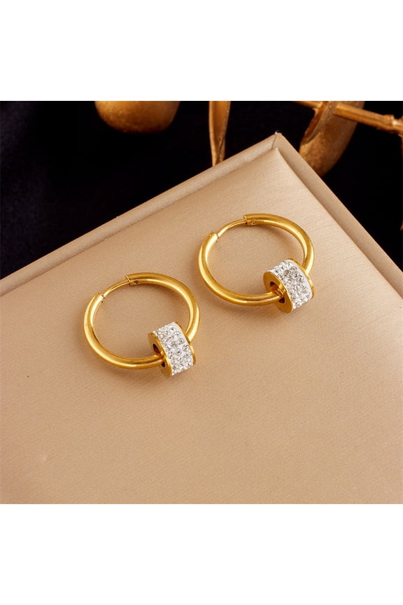 Dangle Drop Earrings Christmas Gifts For Women Trendy Long Threader Chain Dainty Wedding Earrings For Brides CZ Cute 18K Gold Plated Statement Sparkly Jewelry