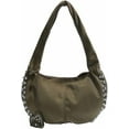 thumbnail image 1 of SPEKSEE Deerskin Velvet Studded Shoulder Bag Rivet Frosted Underarm Bag Y2K Fashion Hobo Bag for Shopping Travel Work, 1 of 18