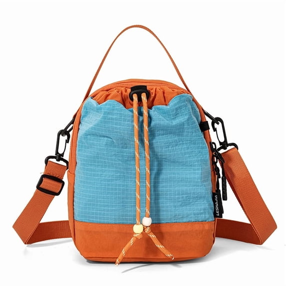 SPEKSEE Fashion Color-Block Outdoor Water Bottle Bag - Multi-Functional Lightweight Simple Handheld Water Bucket Bag, Portable Phone Crossbody Sling Bag