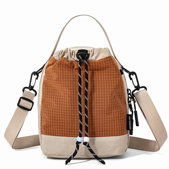 SPEKSEE Fashion Color-Block Outdoor Water Bottle Bag - Multi-Functional Lightweight Simple Handheld Water Bucket Bag, Portable Phone Crossbody Sling Bag