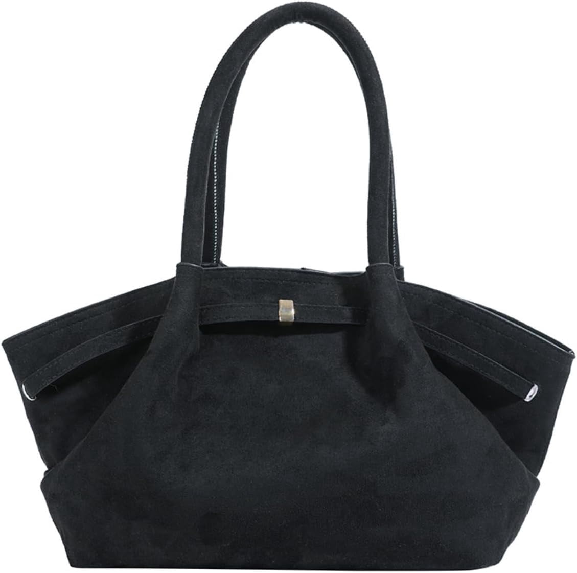 SPEKSEE Fashion Faux Suede Tote Bag for Women Dumpling Designs Crossbody Hobo Handbag Women Vintage Shoulder Bag Purse
