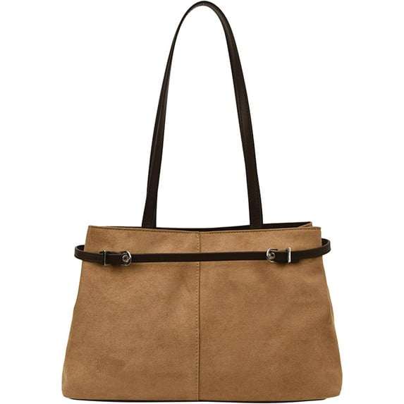 SPEKSEE Faux Suede Tote Bag Large Capacity Hobo Handbag Shoulder Bag Underarm Bag for Women Work Shopping Travel