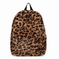 thumbnail image 1 of SPEKSEE Fluffy Casual Leopard Pattern Zip Backpack, Leopard Pattern Plush Backpack, Casual Zipper Backpack for Women & Men, Fashionable Backpack for Daily Use, 1 of 9