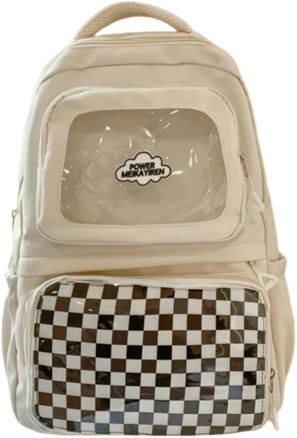 SPEKSEE Ita Bag Pin Display Backpack Big Kawaii Backpack Double Clear Windows Anime Backpack Light Weight Backpack