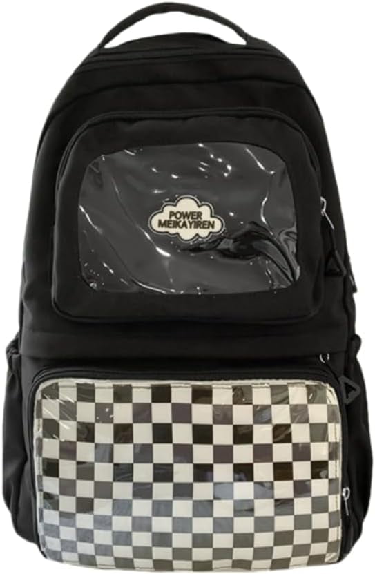 SPEKSEE Ita Bag Pin Display Backpack Big Kawaii Backpack Double Clear Windows Anime Backpack Light Weight Backpack