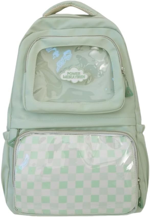 SPEKSEE Ita Bag Pin Display Backpack Big Kawaii Backpack Double Clear Windows Anime Backpack Light Weight Backpack